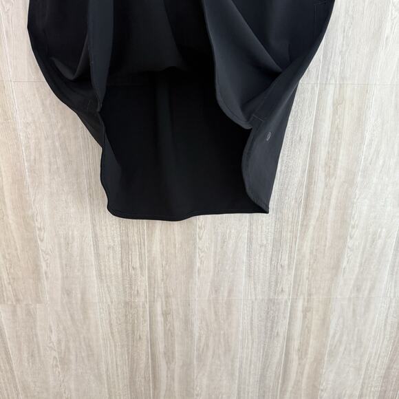 Lululemon On The Fly Pull On Skirt Size 6 Pockets Black Woven Elastic Waist - Picture 10 of 13